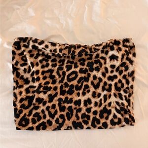 Fashion Nova Leopard-Print Mini Skirt in Brown and Black